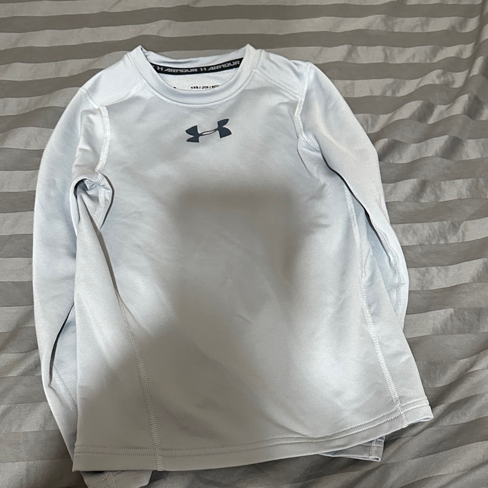 Under Armour Silver Long Sleeve Performance Top